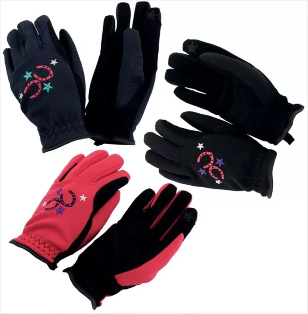 Fleece Riding Gloves in the Different colours